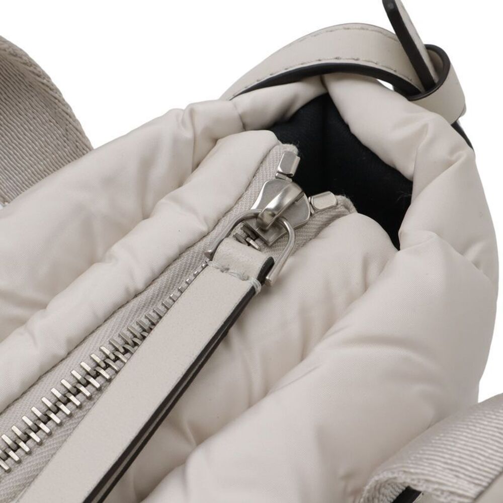 Moncler Micro Caradoc Mini Tote 2-Way Shoulder Bag Nylon White - Picture 4 of 8